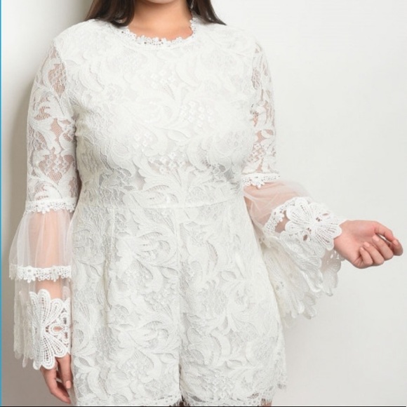 white plus size bachelorette dress